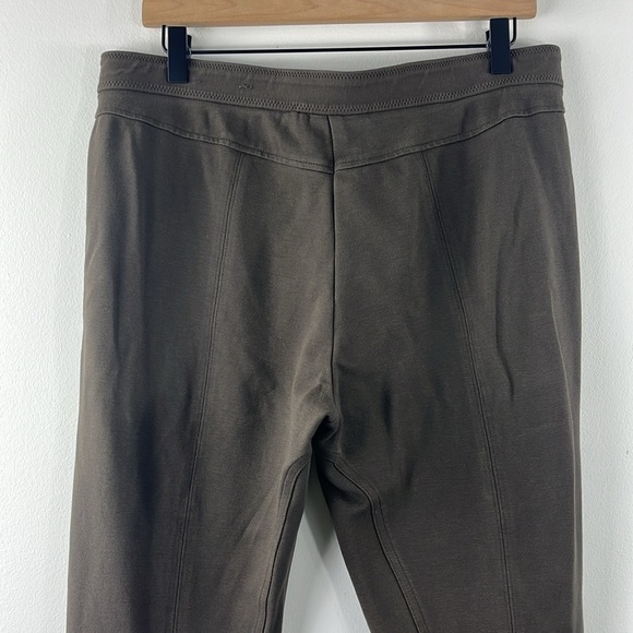 Chicos Straight Leg Brown Stretch Button Zip Pants Womens Size L/12 Classic - Picture 10 of 14